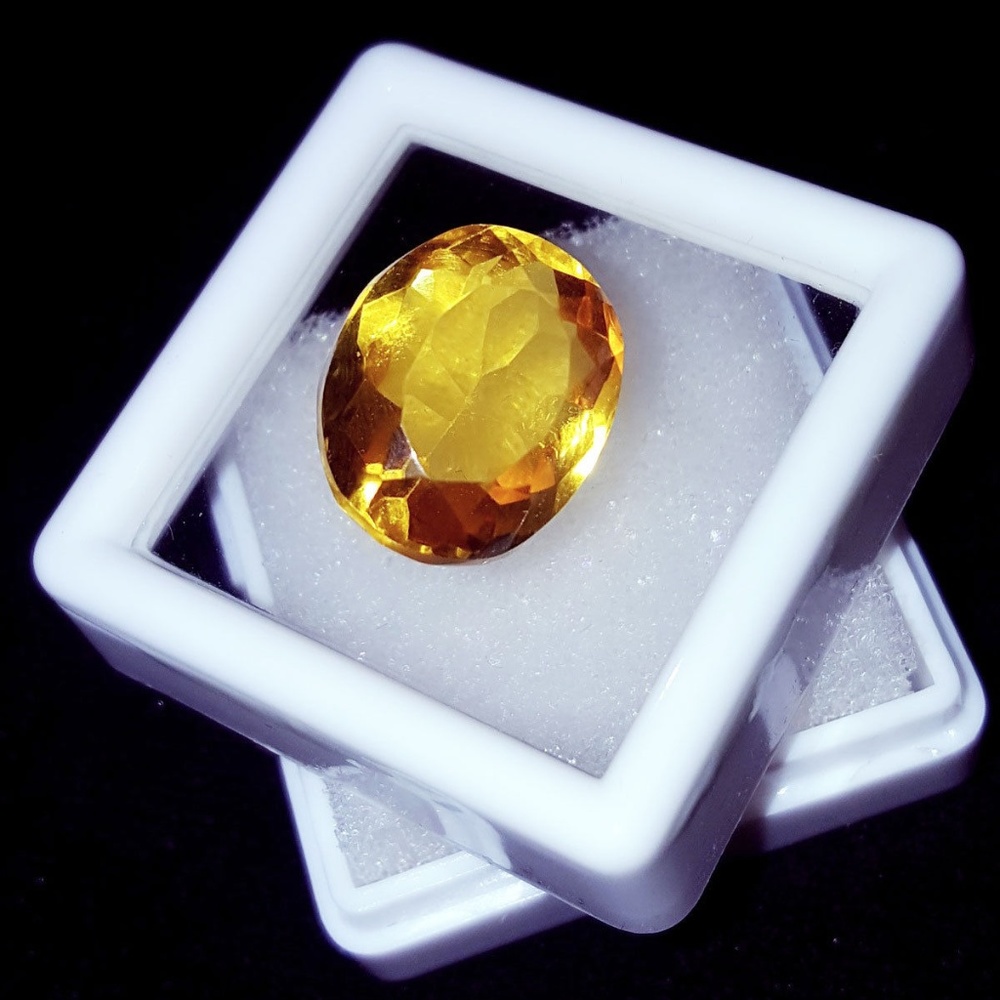 Natural Citrine Certified Oval Shape 11.70 Ct